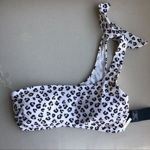 Leopard Print Bikini Top